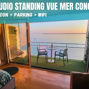 - L'iroizh - - Vue Panoramique - Standing Des Sables Blancs - Parking - Panoramic Sea View - Near Thalassotherapy - Wifi - Appartement